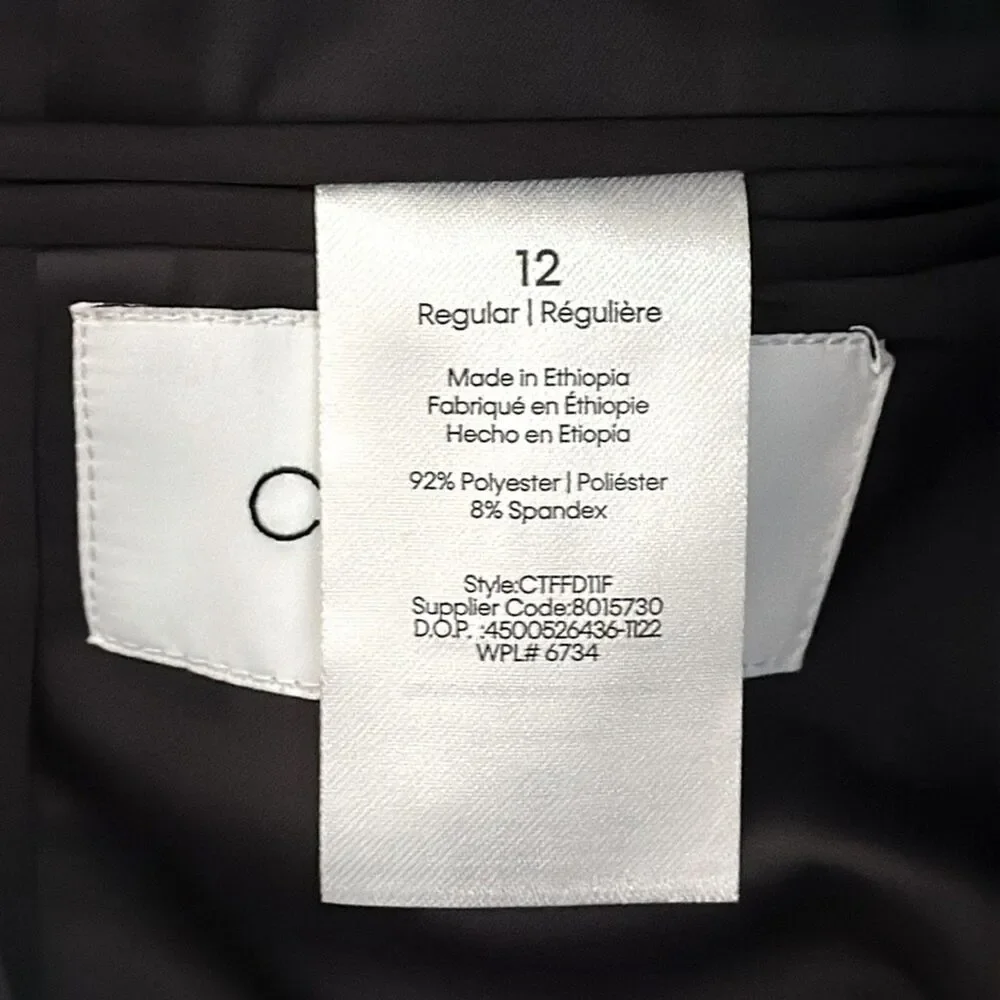 NWT- Calvin Klein Boys US 12 Classic Black Sport Coat